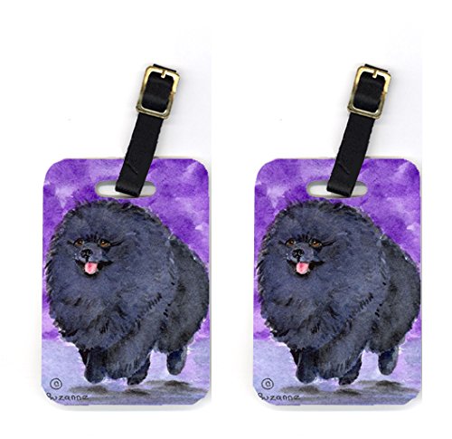 Pomeranian Luggage Tag - Pair 2- 4 x 2.75 In.