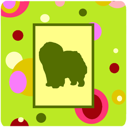 Chow Chow Foam Coasters - Set Of 4