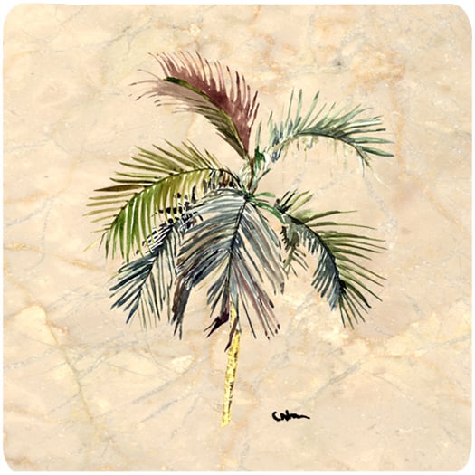 Tree - Palm Tree Foam Coasters - Set Of 4