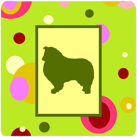 Collie Foam Coasters