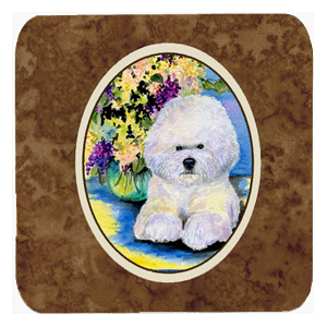 Bichon Frise Foam Coasters - Set Of 4