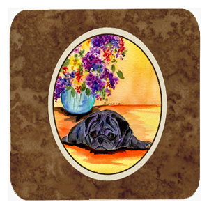 Pug Foam Coasters - Set Of 4