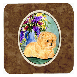 Pomeranian Foam Coasters - Set Of 4