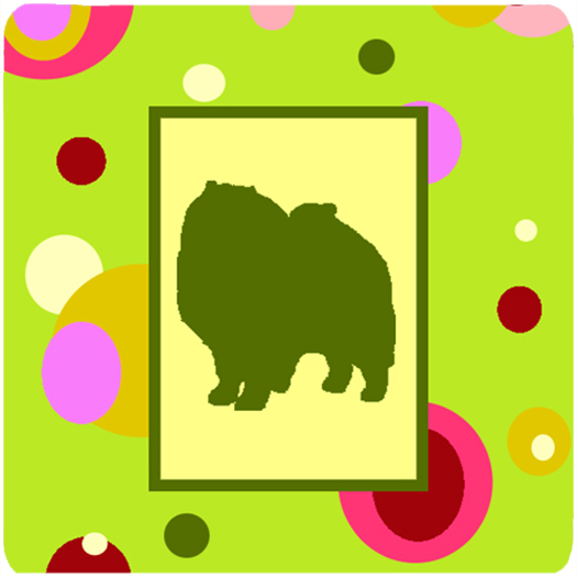 Keeshond Foam Coasters - Set Of 4