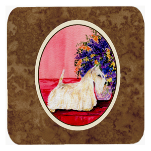 Scottish Terrier Foam Coasters - Set Of 4
