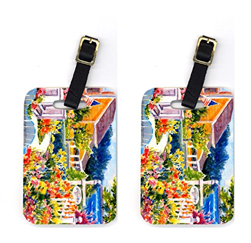 Picture of Carolines Treasures 6032BT Seaside Beach Cottage Luggage Tag - Pair 2&#44; 4 x 2.75 In.