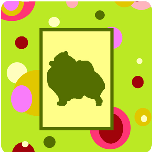 Pomeranian Foam Coasters - Set Of 4