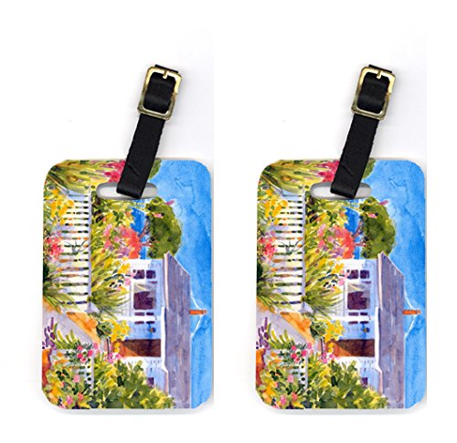 Picture of Carolines Treasures 6034BT Seaside Beach Cottage Luggage Tag - Pair 2&#44; 4 x 2.75 In.