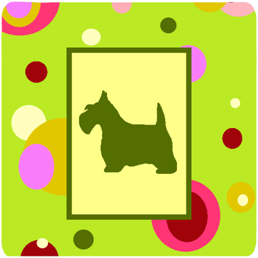 Scottish Terrier Foam Coasters - Set Of 4