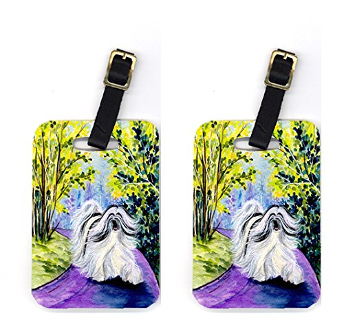 Tibetan Terrier Luggage Tag - 4 x 2.75 In.