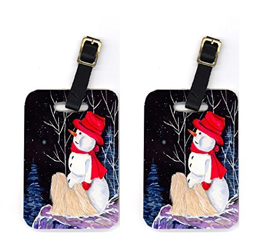 Lhasa Apso Luggage Tag - Pair 2- 4 x 2.75 In.