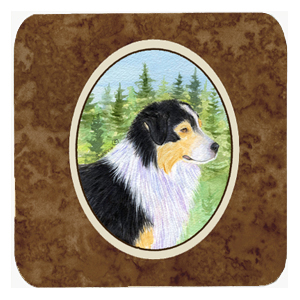 Australian Shepherd Foam Coasters - Set Of 4