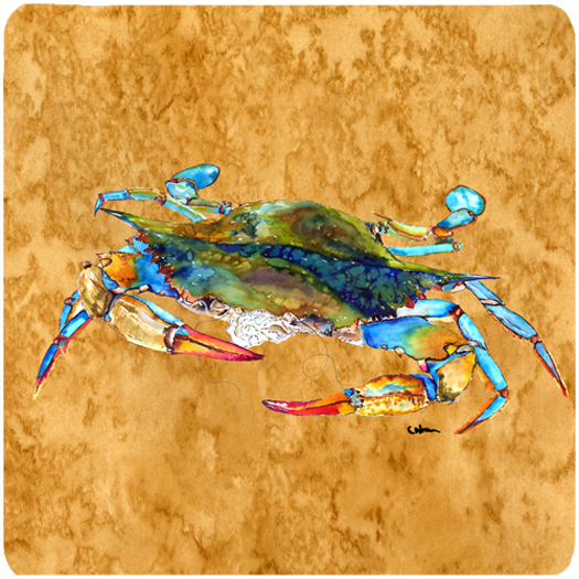 Picture of Carolines Treasures 8655FC Crab Foam Coasters - Set Of 4- 3.5 x 3.5 In.