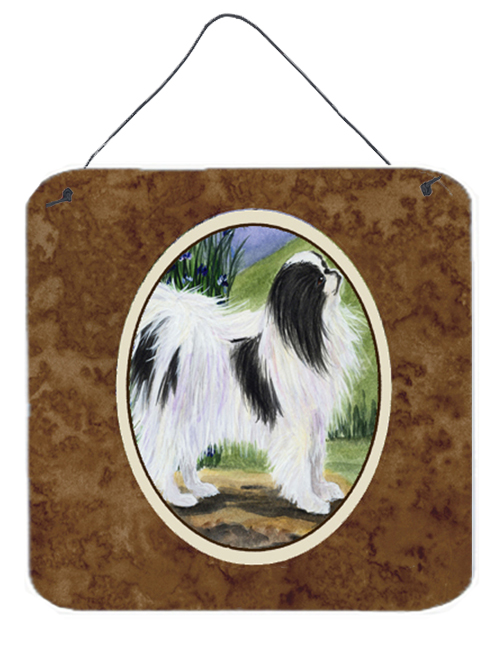 Japanese Chin Aluminium Metal Wall Or Door Hanging Prints - 6 x 6 In.