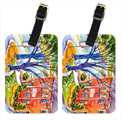 Picture of Carolines Treasures 6057BT Harbour Luggage Tag - Pair 2- 4 x 2.75 In.
