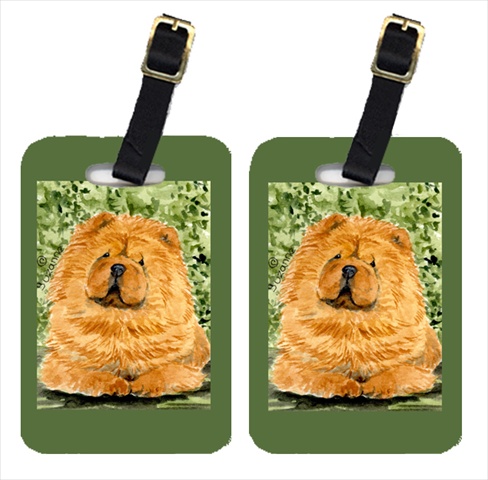 SS8709BT Chow Chow Luggage Tag - Pair 2- 4 x 2.75 In.