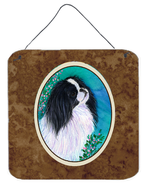 Japanese Chin Aluminium Metal Wall Or Door Hanging Prints - 6 x 6 In.