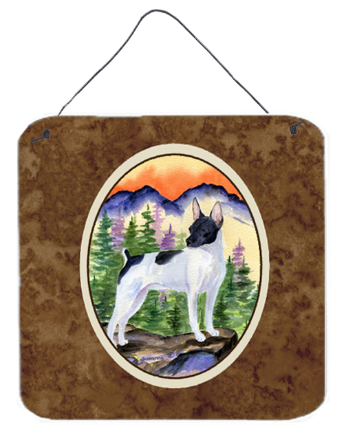 Rat Terrier Aluminium Metal Wall Or Door Hanging Prints - 6 x 6 In.