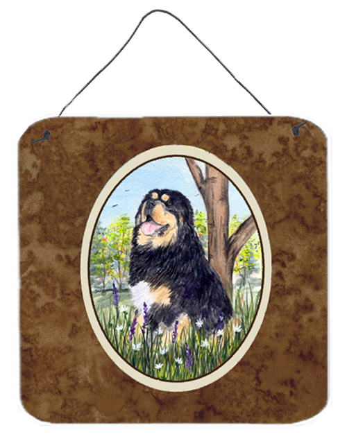 SS8106DS66 Tibetan Mastiff Aluminium Metal Wall Or Door Hanging Prints - 6 x 6 In.