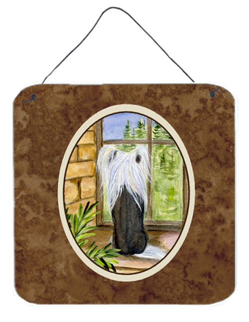 SS8121DS66 Chinese Crested Aluminium Metal Wall Or Door Hanging Prints - 6 x 6 In.