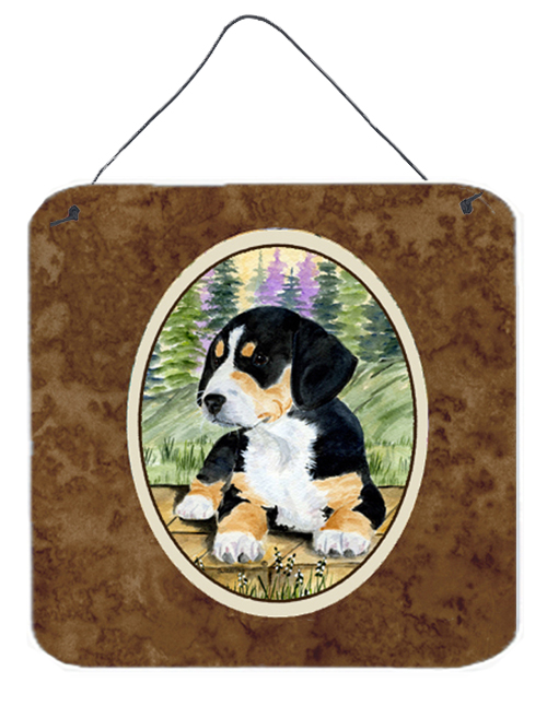 SS8132DS66 Entlebucher Mountain Dog Aluminium Metal Wall Or Door Hanging Prints - 6 x 6 In.