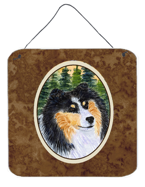 Sheltie Aluminium Metal Wall Or Door Hanging Prints - 6 x 6 In.