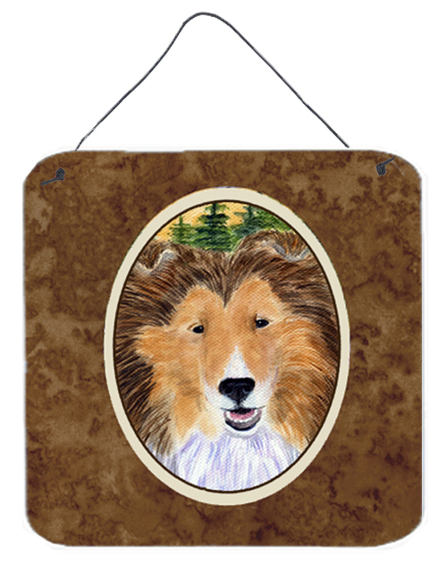 Sheltie Aluminium Metal Wall Or Door Hanging Prints - 6 x 6 In.