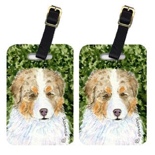 Australian Shepherd Luggage Tag - 4 x 2.75 In.