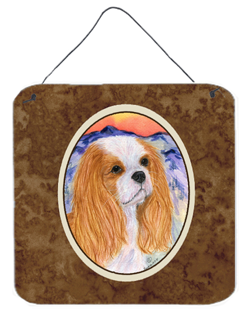 SS8164DS66 Cavalier Spaniel Aluminium Metal Wall Or Door Hanging Prints - 6 x 6 In.