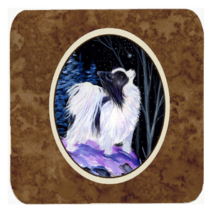 Starry Night Papillon Foam Coasters - Set Of 4- 3.5 x 3.5 In.