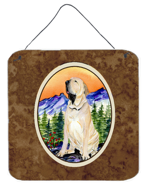 Brazilian Mastiff & Fila Brasileiro Aluminium Metal Wall Or Door Hanging Prints - 6 x 6 In.