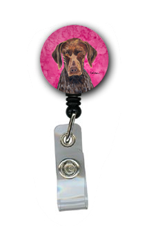 German Shorthaired Pointer Retractable Badge Reel Or Id Holder With Clip