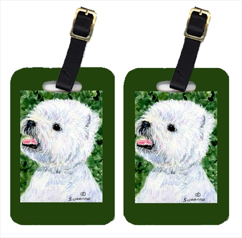 Westie Luggage Tag - Pair 2, 4 x 2.75 In.