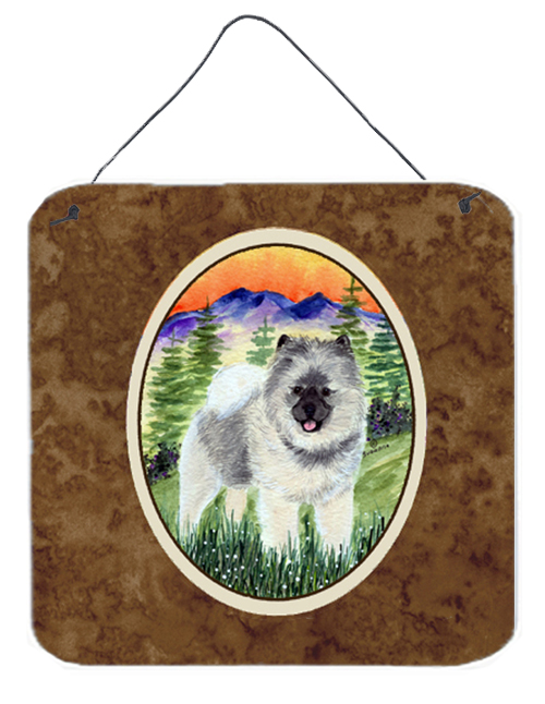 Keeshond Aluminium Metal Wall Or Door Hanging Prints - 6 x 6 In.