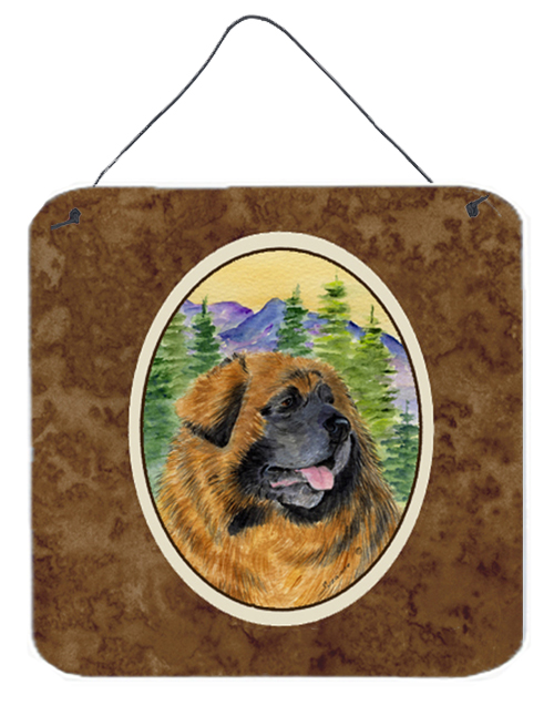SS8202DS66 Leonberger Aluminium Metal Wall Or Door Hanging Prints - 6 x 6 In.