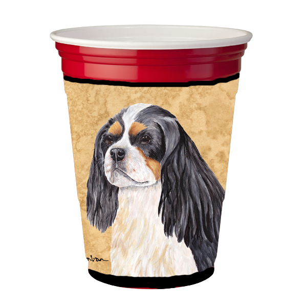 Cavalier Spaniel Red Solo Cup  Hugger
