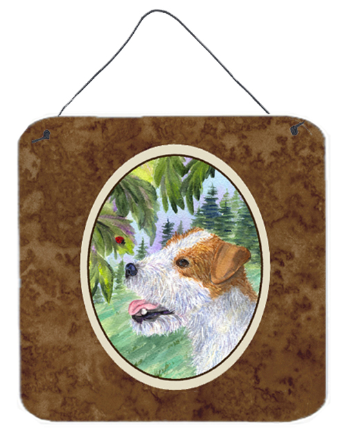 Jack Russell Terrier Aluminium Metal Wall Or Door Hanging Prints - 6 x 6 In.