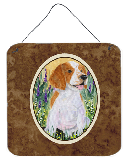 Welsh Springer Spaniel Aluminium Metal Wall Or Door Hanging Prints - 6 x 6 In.