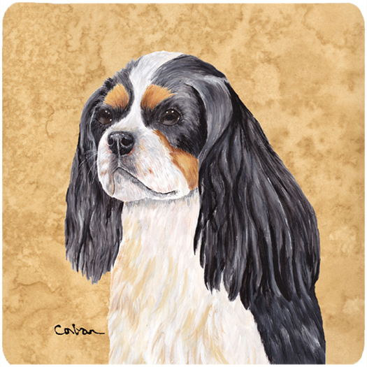 Cavalier Spaniel Foam Coasters - Set Of 4, 3.5 x 3.5 In.