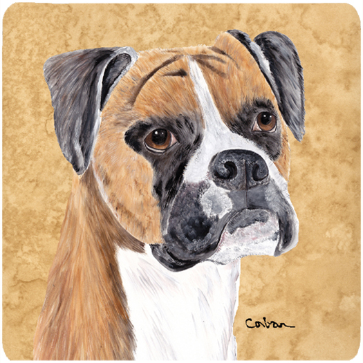 Boxer Foam Coasters - Set Of 4, 3.5 x 3.5 In.
