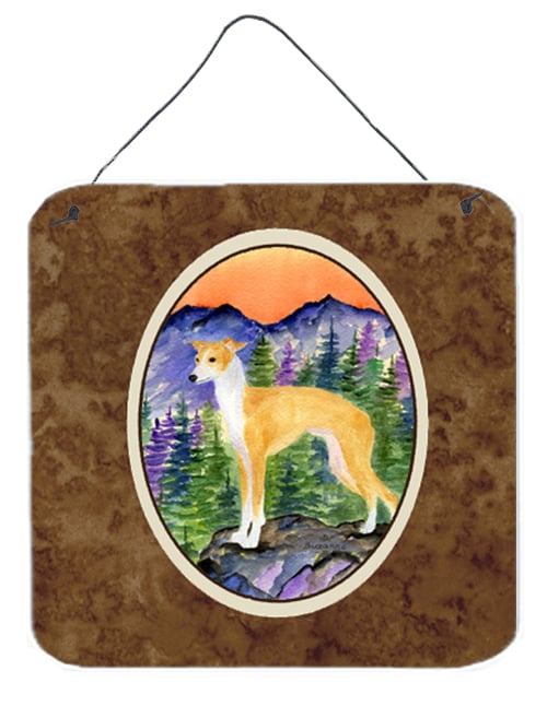 Italian Greyhound Aluminium Metal Wall Or Door Hanging Prints - 6 x 6 In.