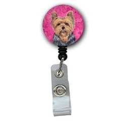 Yorkie Retractable Badge Reel Or Id Holder With Clip