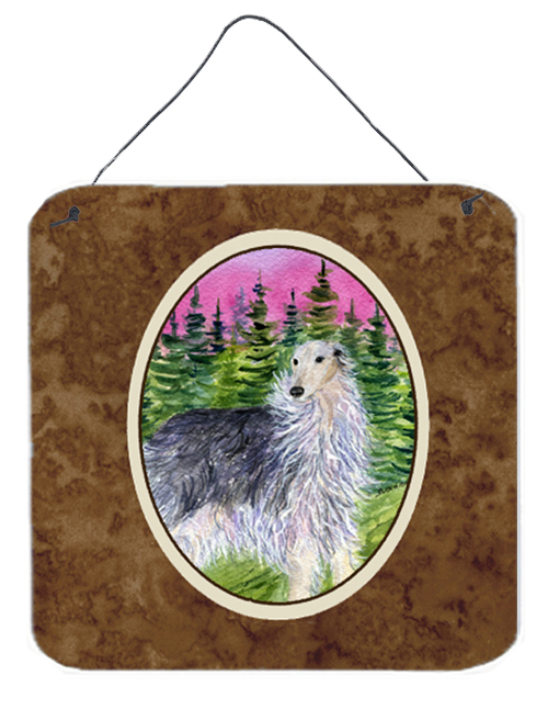 Borzoi Aluminium Metal Wall Or Door Hanging Prints - 6 x 6 In.