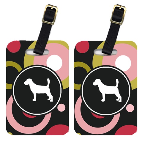 Beagle Luggage Tag - Pair 2- 4 x 2.75 In.
