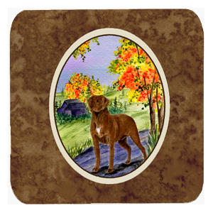 Chesapeake Bay Retriever Foam Coasters - Set Of 4, 3.5 x 3.5 In.