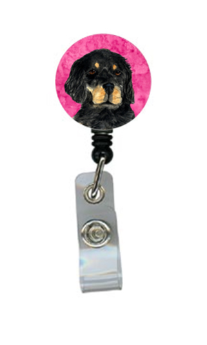 Gordon Setter Retractable Badge Reel Or Id Holder With Clip