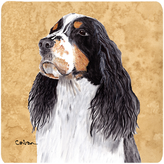 Springer Spaniel Foam Coasters - Set Of 4, 3.5 x 3.5 In.