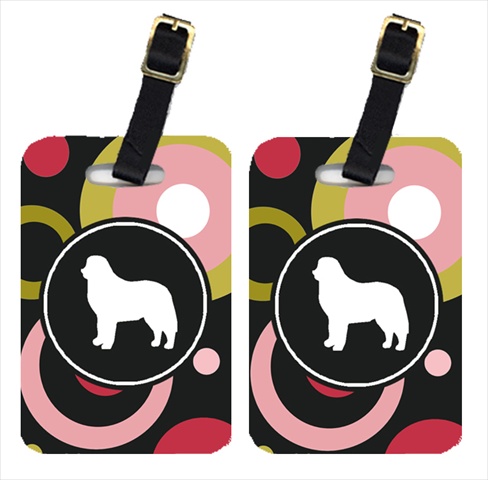 Bernese Mountain Dog Luggage Tag - Pair 2, 4 x 2.75 In.