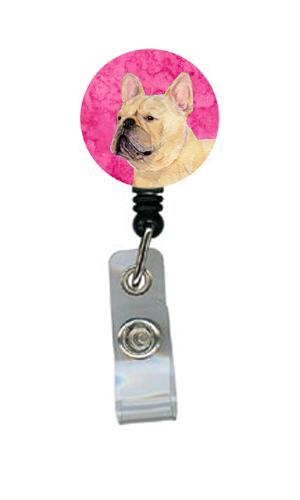 French Bulldog Retractable Badge Reel Or Id Holder With Clip