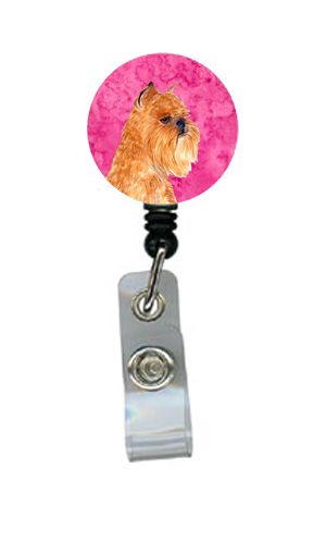 Brussels Griffon Retractable Badge Reel Or Id Holder With Clip